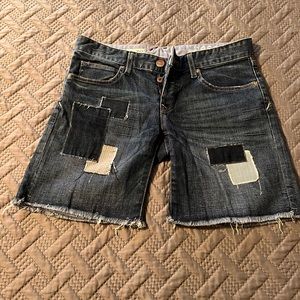 GAP Patchwork Jean Shorts